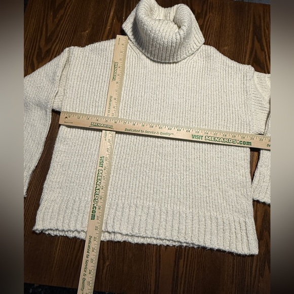 Industry Republic Women's Pink & Ivory Acrylic/Viscose Striped Knit Sweater NEW - Picture 7 of 14